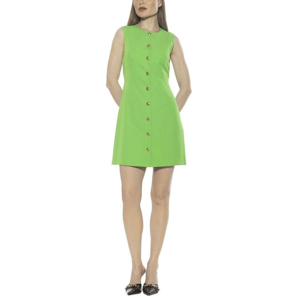 Alexia Admor Womens  Bridgette Shirtdress, Green